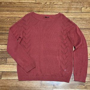 Lulu's Rust Crew Neck Sweater